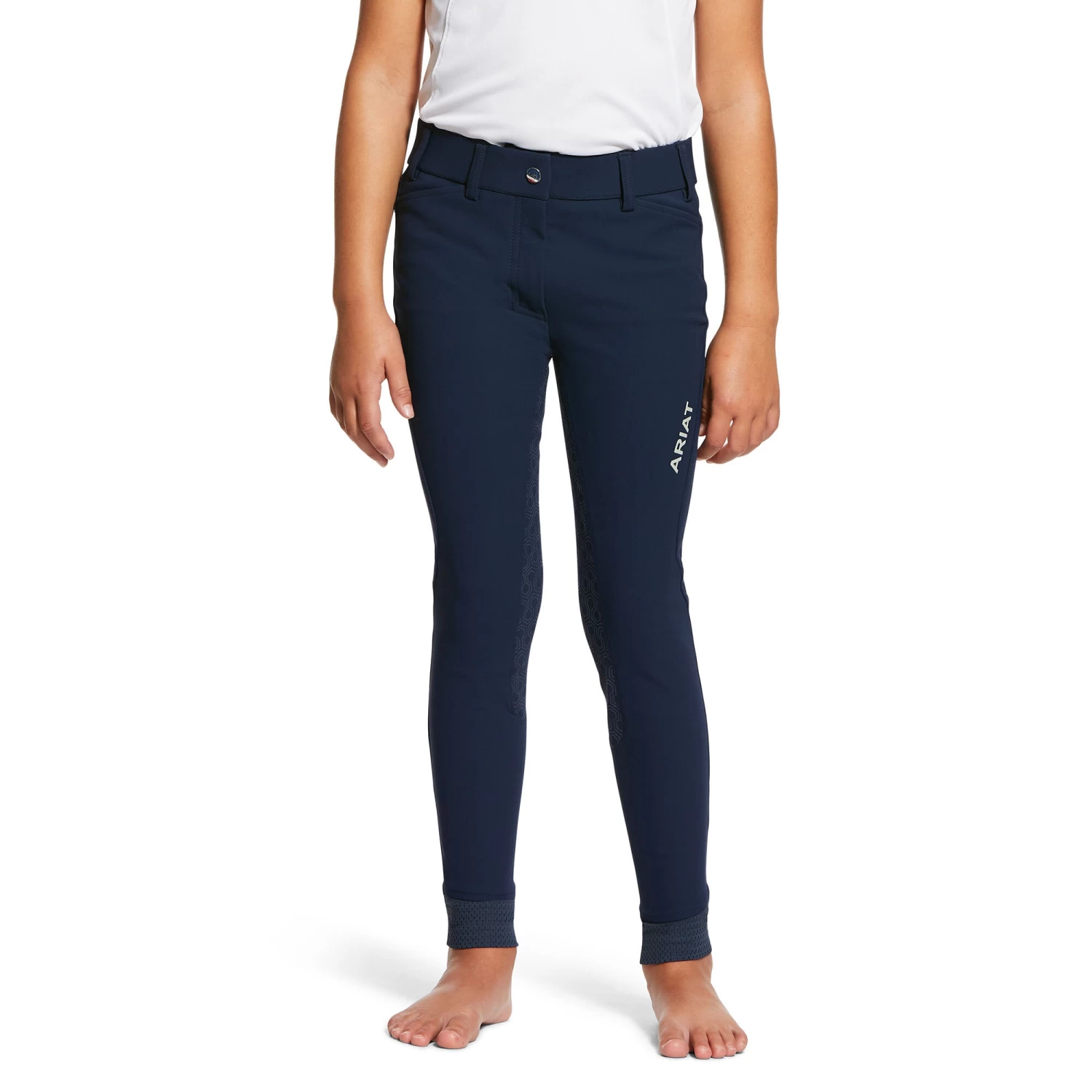 Junior Riding Breeches Tri - Navy 1 Junior Riding Breeches Tri - Navy