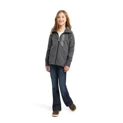Team Logo Zip Sweatshirt Junior -Horse Riding Equipment AR 10041370 4