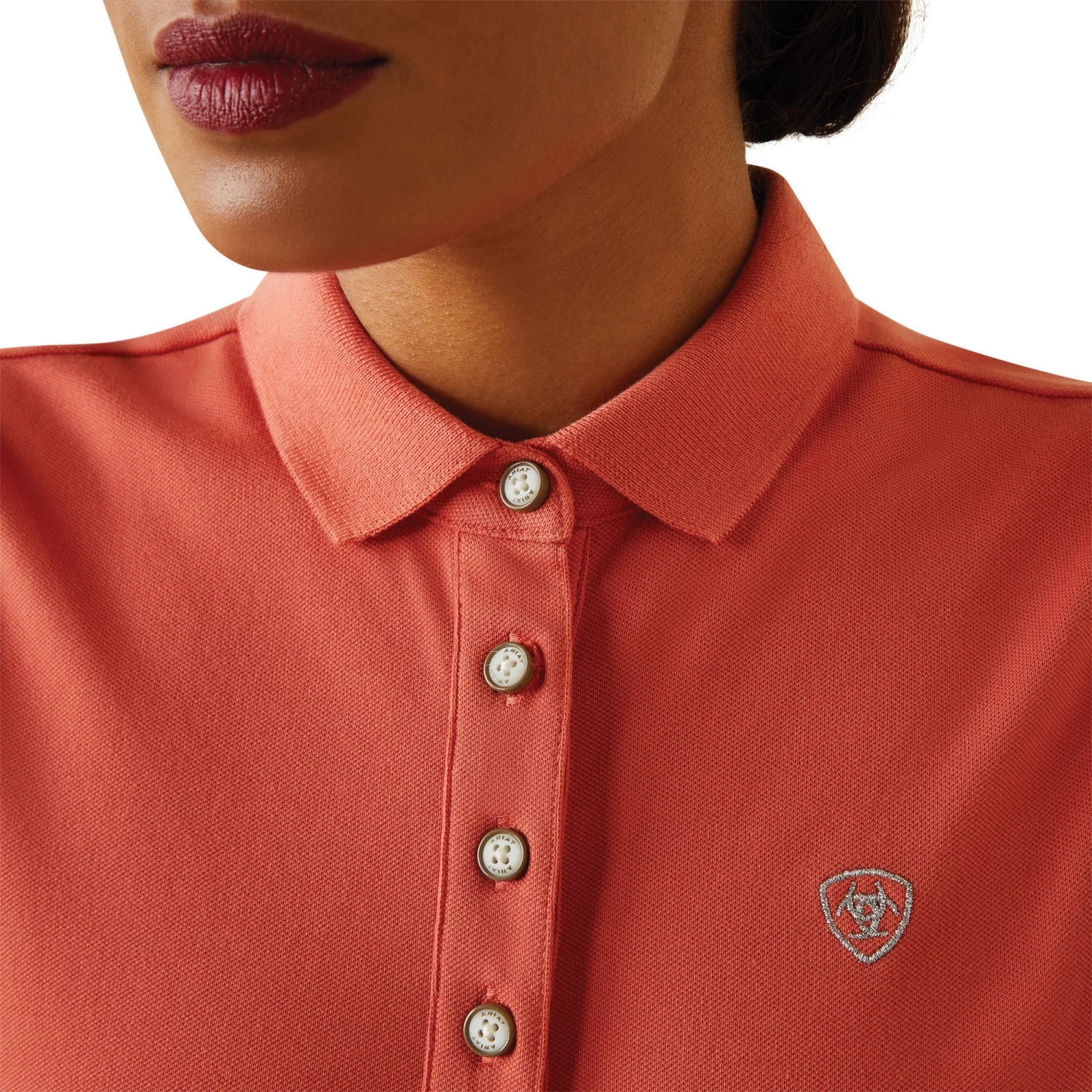 Prix 2.0 Sleeveless Polo - Burnt Sienna 2 Prix 2.0 Sleeveless Polo - Burnt Sienna - Image 2