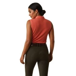 Prix 2.0 Sleeveless Polo - Burnt Sienna 5 Prix 2.0 Sleeveless Polo - Burnt Sienna -Horse Riding Equipment AR 10043539 2