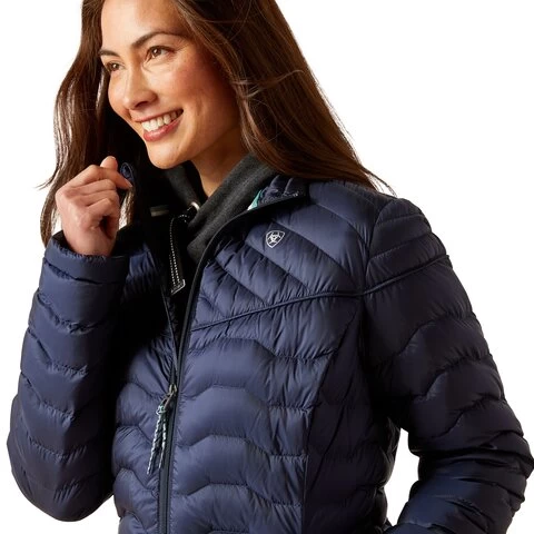 Ideal Down Coat - Navy 2 Ideal Down Coat - Navy - Image 2