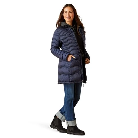 Ideal Down Coat - Navy 4 Ideal Down Coat - Navy - Image 4