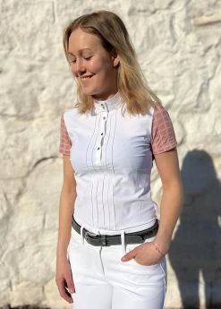 Pleated S/S Competition Shirt - White