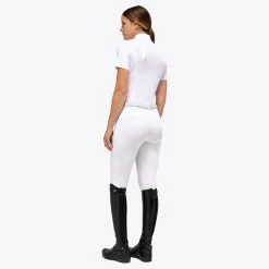 Revo Pleated Cotton S/S Competition - White -Horse Riding Equipment CT CAD211 JC031 0001 2