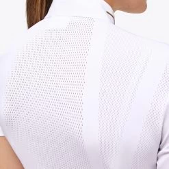 Revo Pleated Cotton S/S Competition - White -Horse Riding Equipment CT CAD211 JC031 0001 3