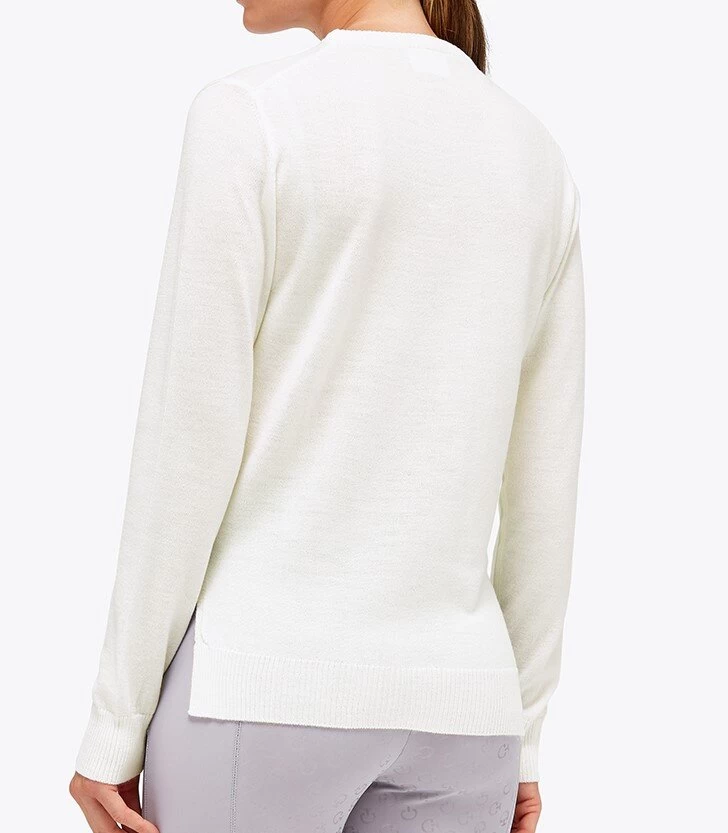 Merino Crew Neck - White 2 Merino Crew Neck - White - Image 2