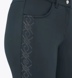 CT Breeches Argyle - Charcoal Grey -Horse Riding Equipment CT PAD204 JE010 8989 2