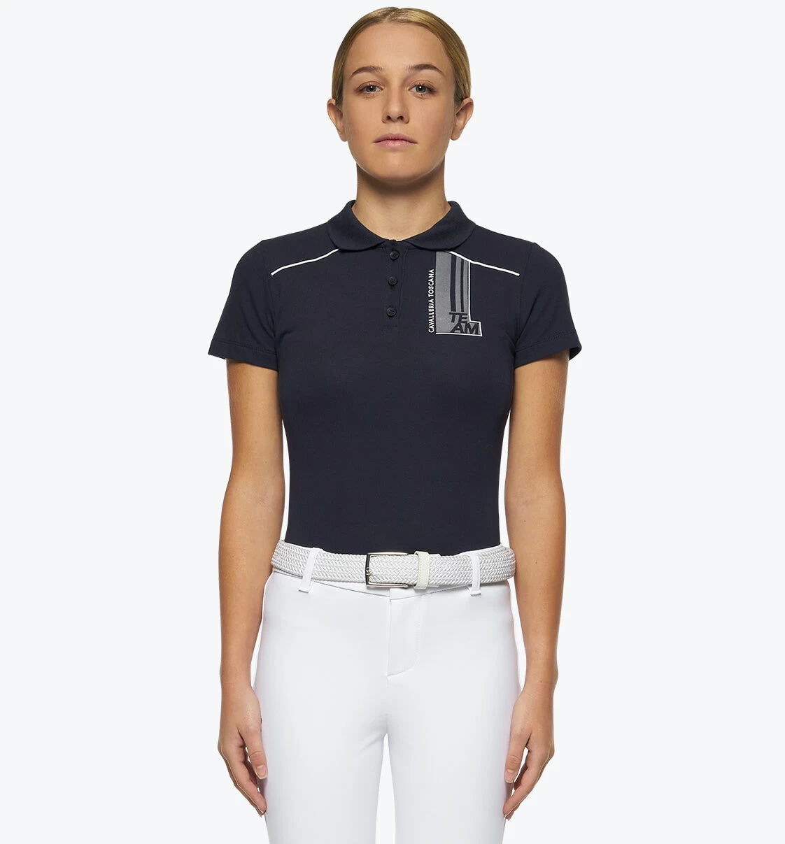 CT Junior Cotton Polo - Navy 1 CT Junior Cotton Polo - Navy