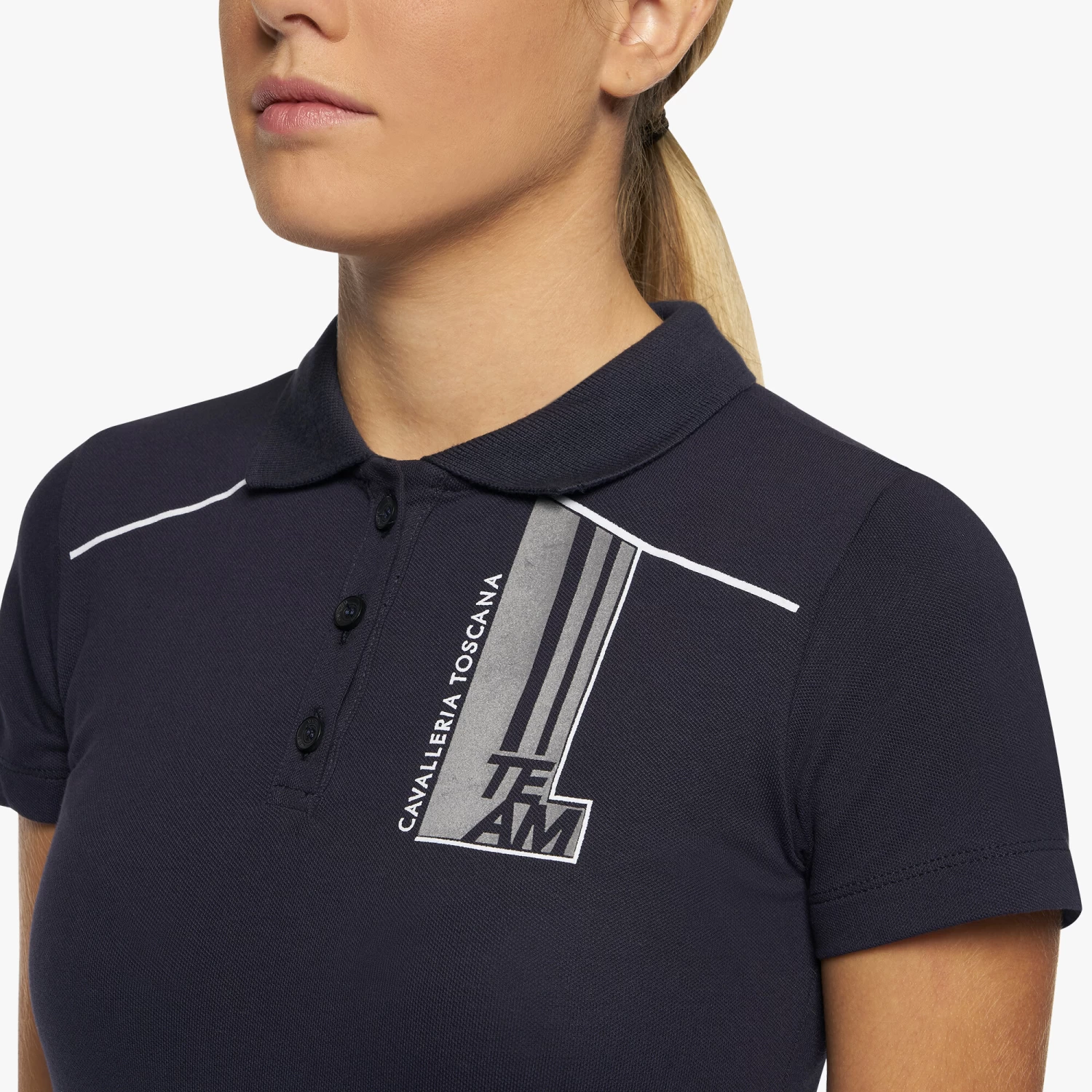 CT Junior Cotton Polo - Navy 2 CT Junior Cotton Polo - Navy - Image 2