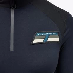 Lightweight Performance Piqué L/S - Navy -Horse Riding Equipment CT POD321 PA067 79013