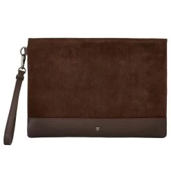 Millymount Suede Clutch - Cigar