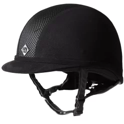 Ayr8 Plus Riding Helmet - Black/Silver