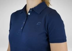 Cotton Polo Rhinestone HOemma - Navy -Horse Riding Equipment HOG 109 14 0000S 3
