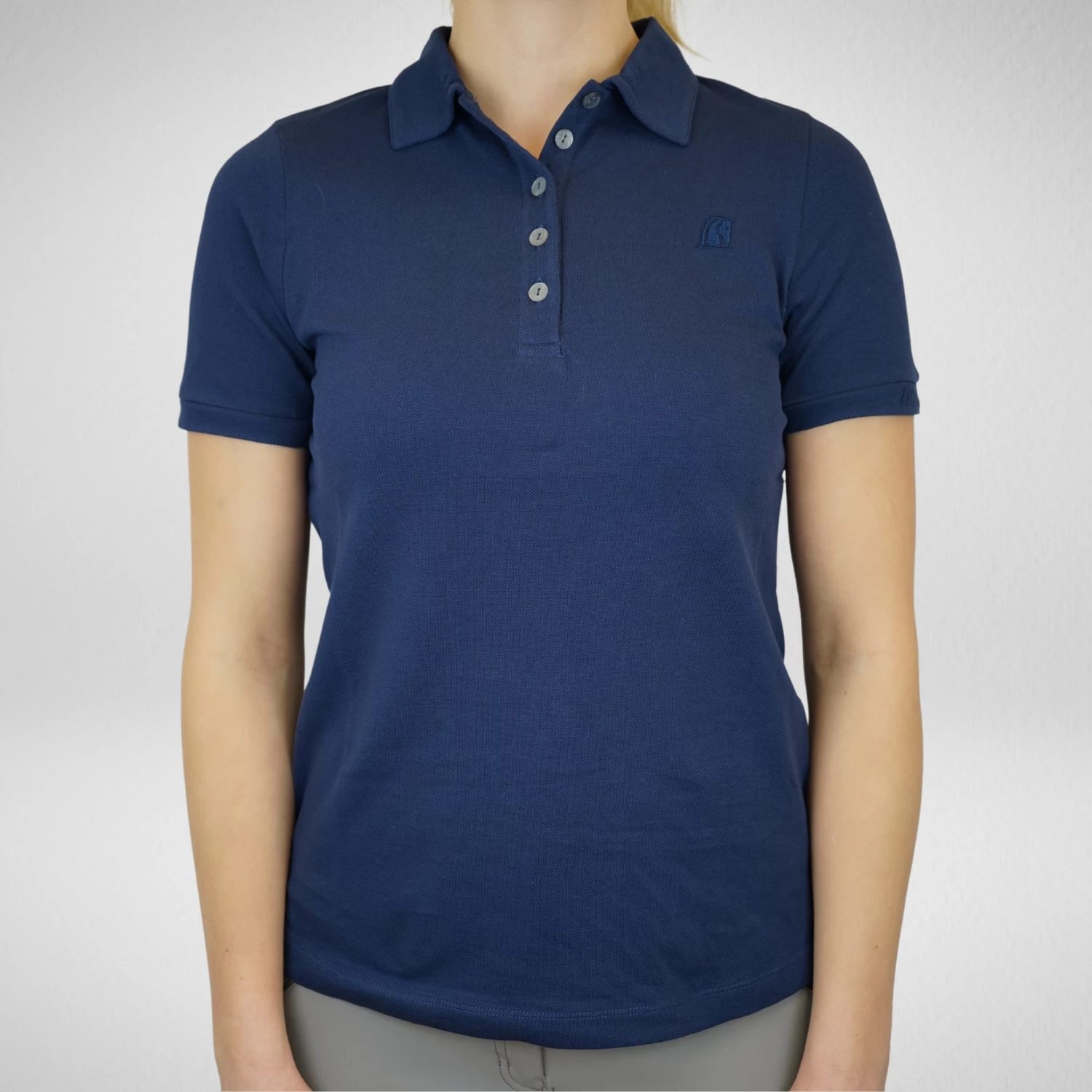 Cotton Polo HOelsa - Navy 2 Cotton Polo HOelsa - Navy - Image 2