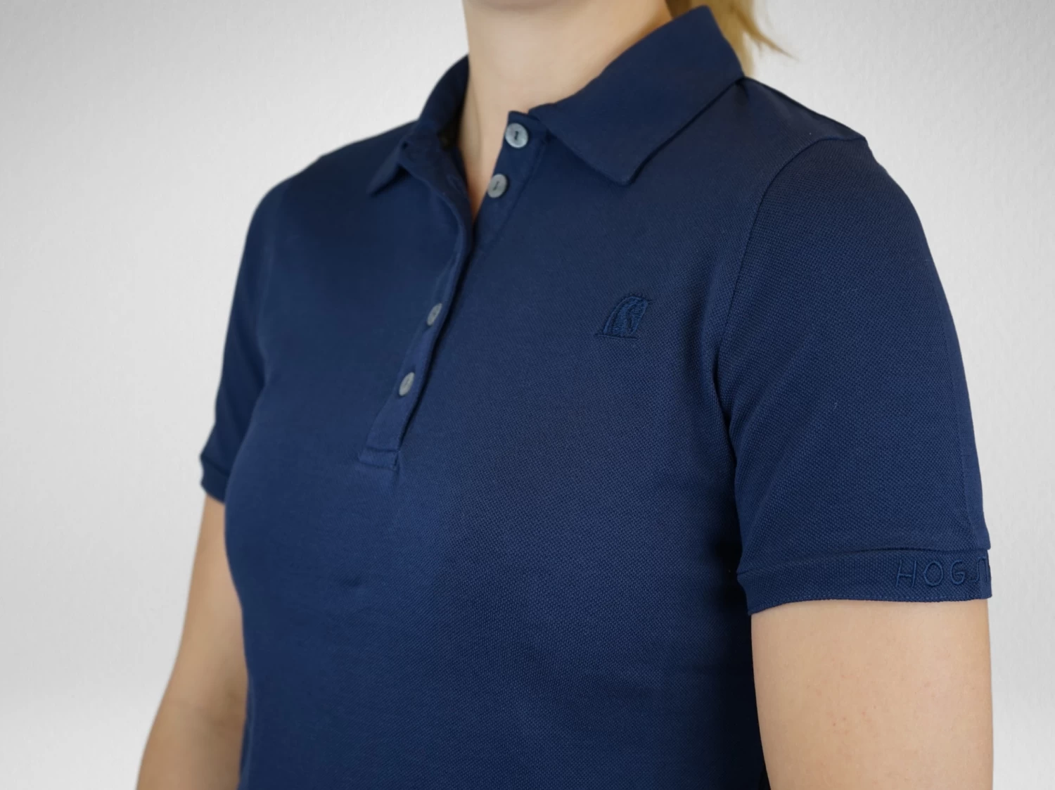 Cotton Polo HOelsa - Navy 4 Cotton Polo HOelsa - Navy - Image 4
