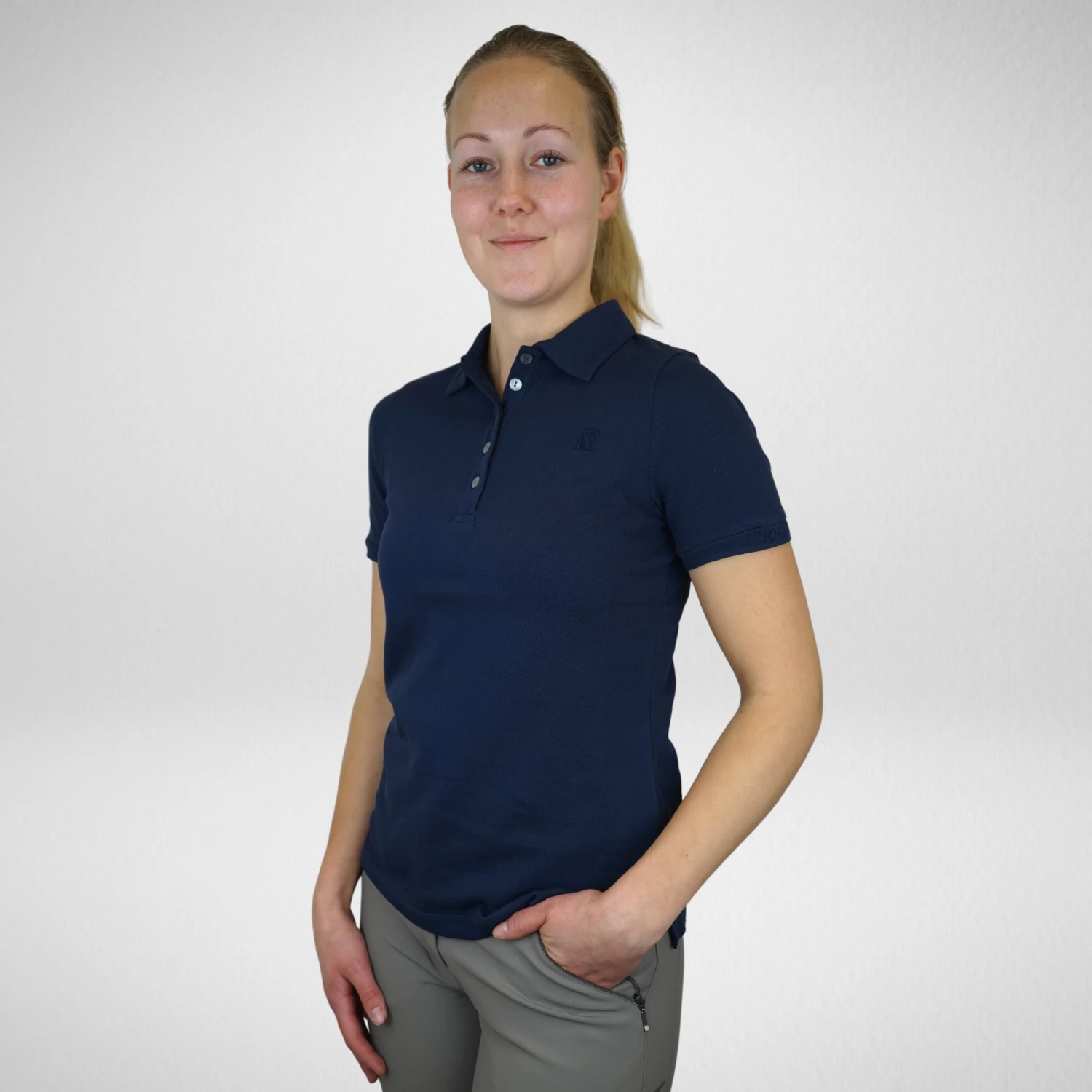 Cotton Polo HOelsa - Navy 5 Cotton Polo HOelsa - Navy - Image 5
