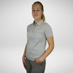 Cotton Polo Rhinestone HOemma - Sand -Horse Riding Equipment HOG 109 19 3920S 4