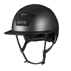 Riding Helmet Kooki Lady Matt Crystal - Black