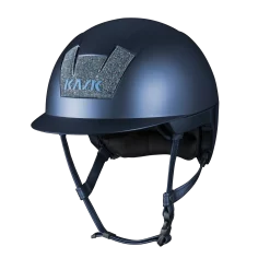 Riding Helmet Kooki Matt Crystal - Navy