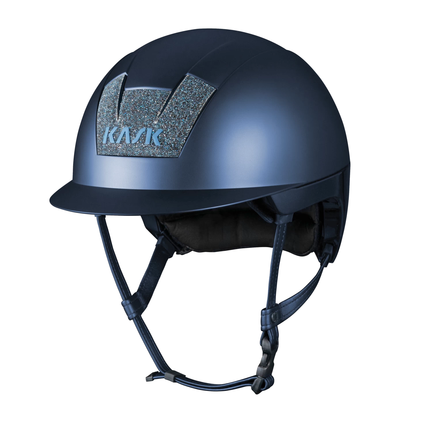 Riding Helmet Kooki Matt Crystal - Navy 1 Riding Helmet Kooki Matt Crystal - Navy
