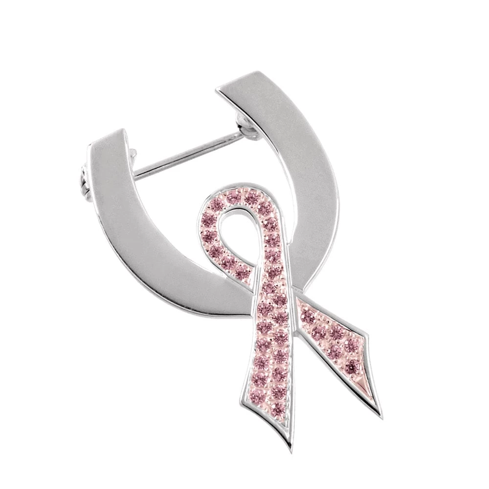Pink Ribbon Brosch 1 Pink Ribbon Brosch