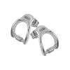Stirrup Earrings In Silver