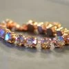 Rhinestone Bracelet - Col. Topaz