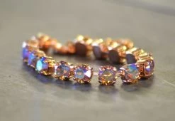 Rhinestone Bracelet - Col. Topaz