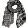 Houndstooth Scarf - Ash Gold