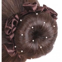 Hairnet With Pearls - Brown