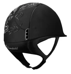 Alcantara Flower Swarovski DC - Black 6 Alcantara Flower Swarovski DC - Black -Horse Riding Equipment UT 30042 black bak ny