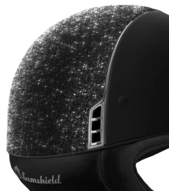 Shadowmatt Crystal Fabric + 5 Sw DR - Black -Horse Riding Equipment UT 30114 svart bak narbild ny 1