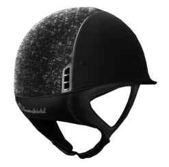 Shadowmatt Crystal Fabric + 5 Sw DR - Black -Horse Riding Equipment UT 30114 svart bak ny 1