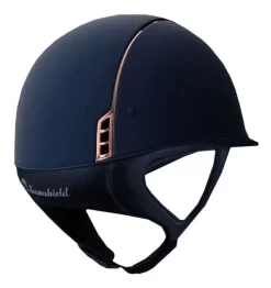 Shadowmatt CC Rose Gold - Navy -Horse Riding Equipment UT 33176 navy bak ny