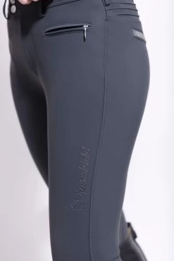 Diane W Breeches - Anthracite -Horse Riding Equipment UT BRWWP02 3 scaled