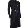 Crystal Fabric Tail Coat - Navy
