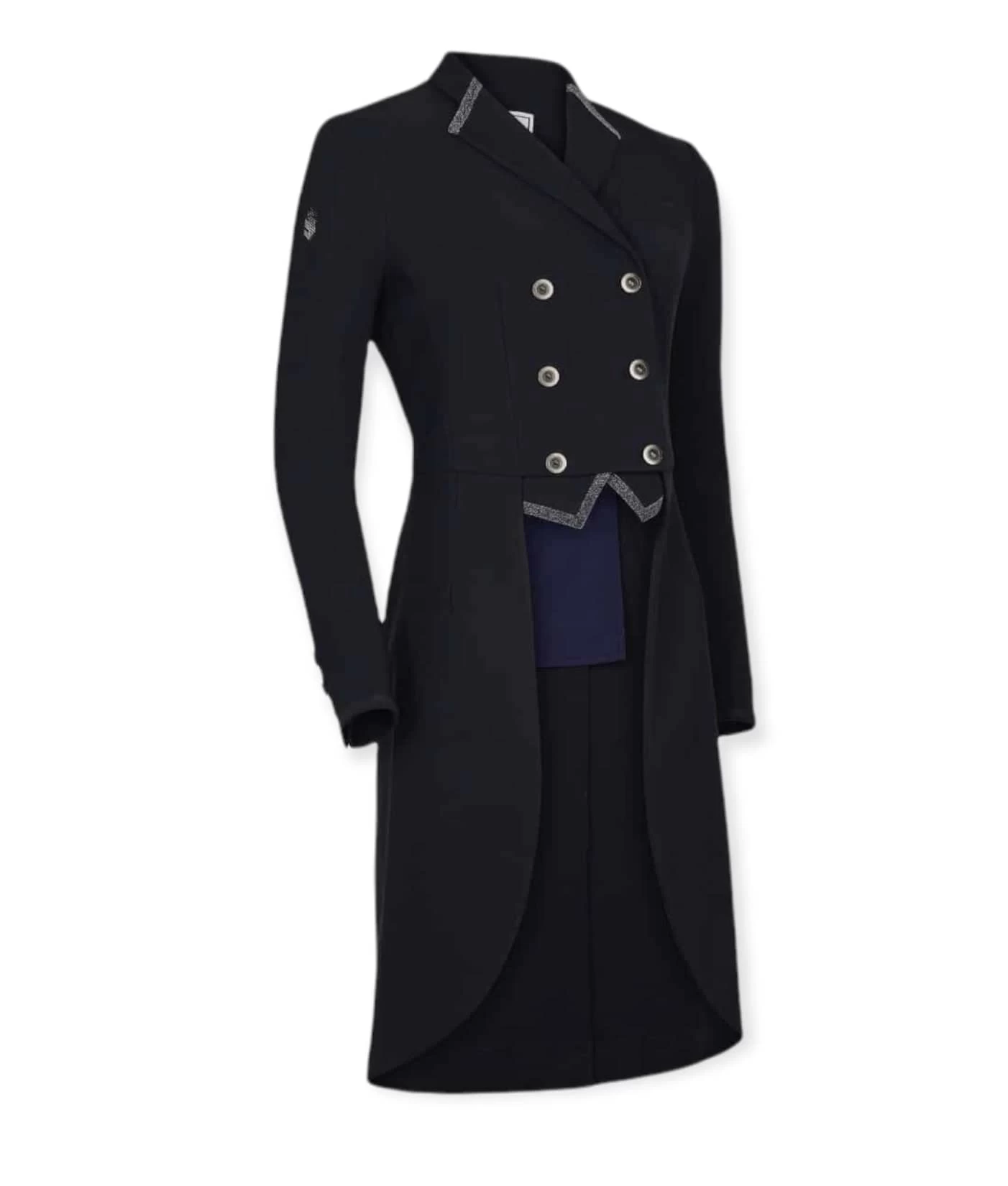 Crystal Fabric Tail Coat - Navy