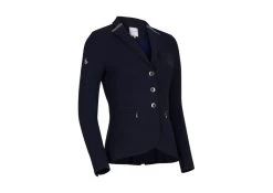 Victorine Crystal Fabric Competition Jacket - Navy