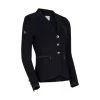 Victorine Crystal Fabric Competition Jacket - Black