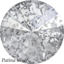 OS Earrings Rivoli -Horse Riding Equipment patina silver