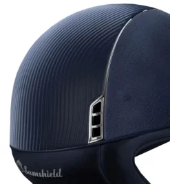 Alcantara Leather Chrome DR - Navy 5 Alcantara Leather Chrome DR - Navy -Horse Riding Equipment ut 30030 navy bak narbild ny 1